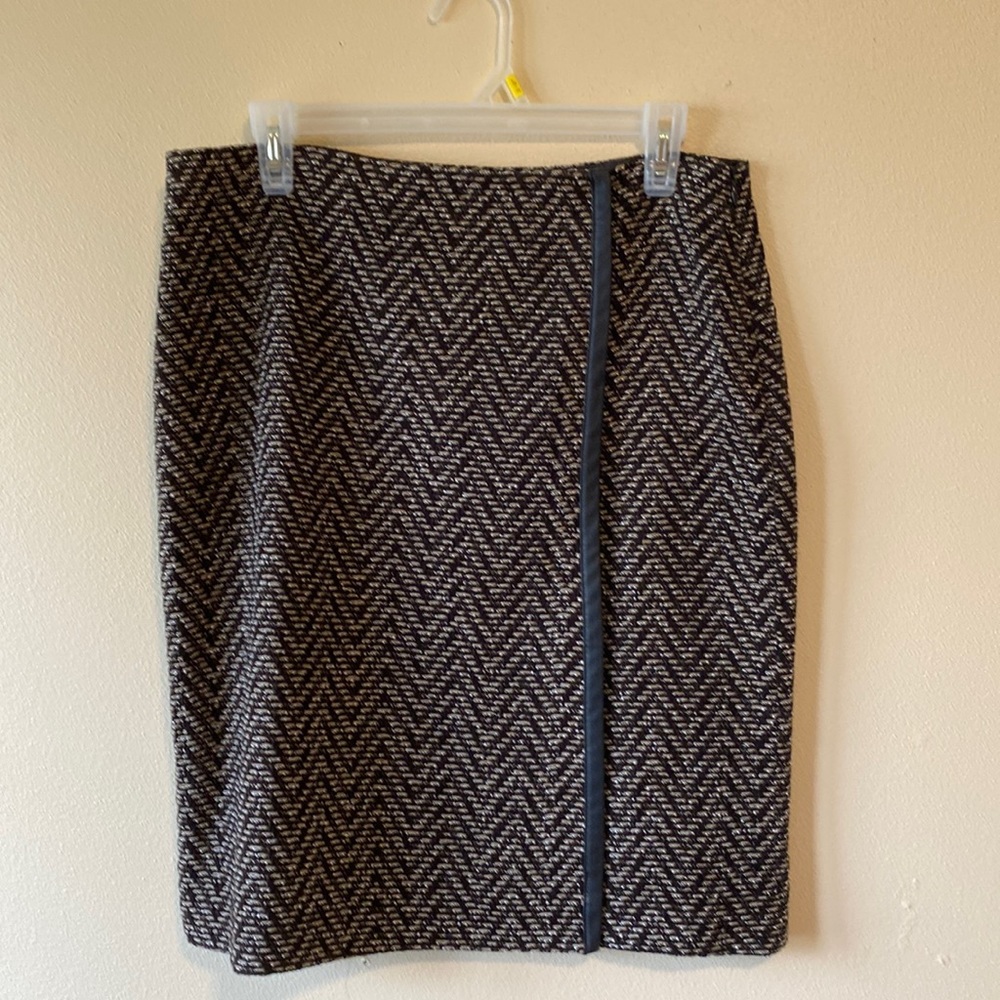 Liz Claiborne Chevron Tweed Skirt